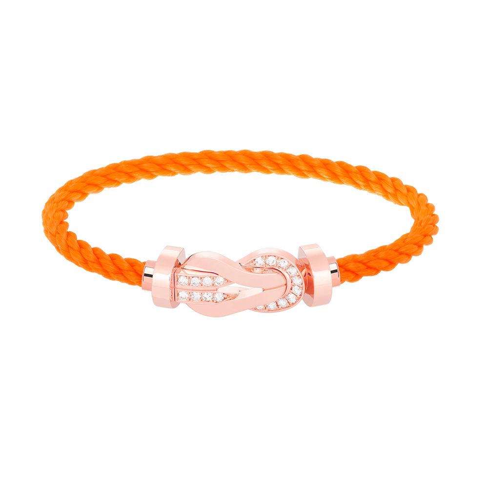 [Vicky]CHANCE LARGE 8 FIGURE BUCKLE HALF DIAMOND BRACELET ROSE GOLD