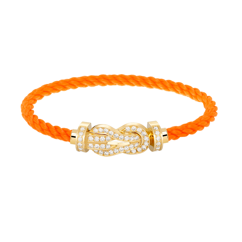 [Vicky]CHANCE LARGE 8 FIGURE BUCKLE FULLDIAMOND BRACELET GOLD