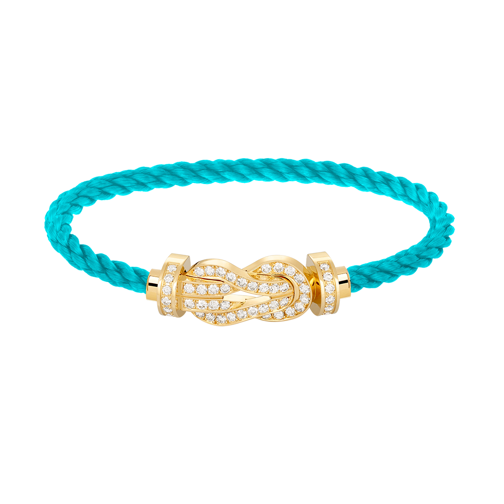 [Vicky]CHANCE LARGE 8 FIGURE BUCKLE FULLDIAMOND BRACELET GOLD