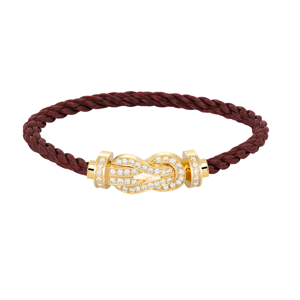 [Vicky]CHANCE LARGE 8 FIGURE BUCKLE FULLDIAMOND BRACELET GOLD