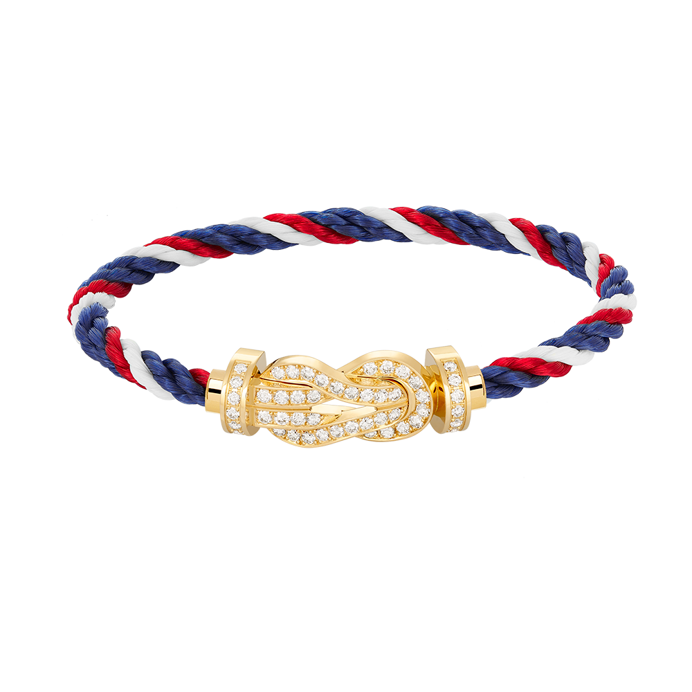[Vicky]CHANCE LARGE 8 FIGURE BUCKLE FULLDIAMOND BRACELET GOLD