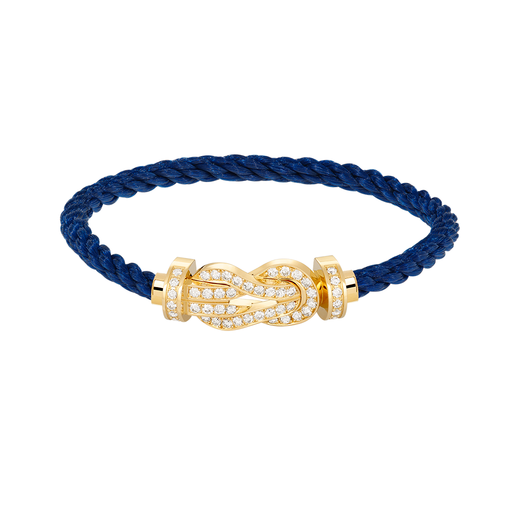[Vicky]CHANCE LARGE 8 FIGURE BUCKLE FULLDIAMOND BRACELET GOLD