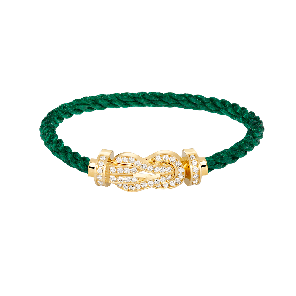 [Vicky]CHANCE LARGE 8 FIGURE BUCKLE FULLDIAMOND BRACELET GOLD