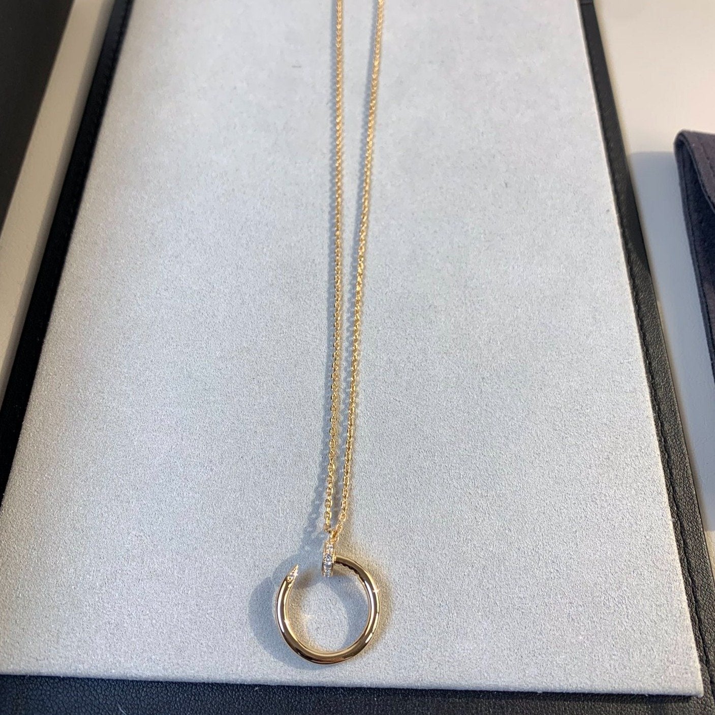 [Vicky]JUSTE NECKLACE PINK GOLD