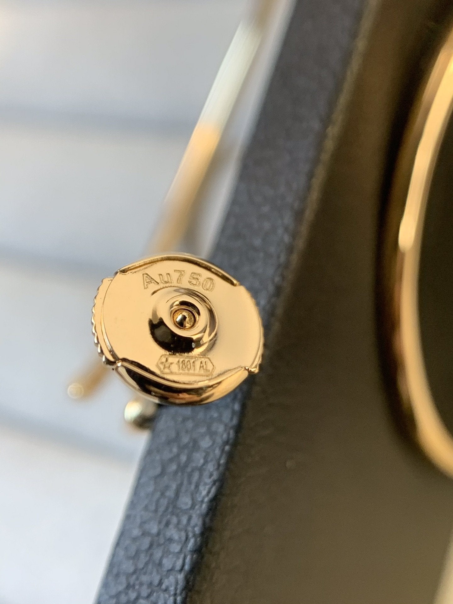 [Vicky]JUSTE EARRINGS GOLD DIAMONDS 1.8MM