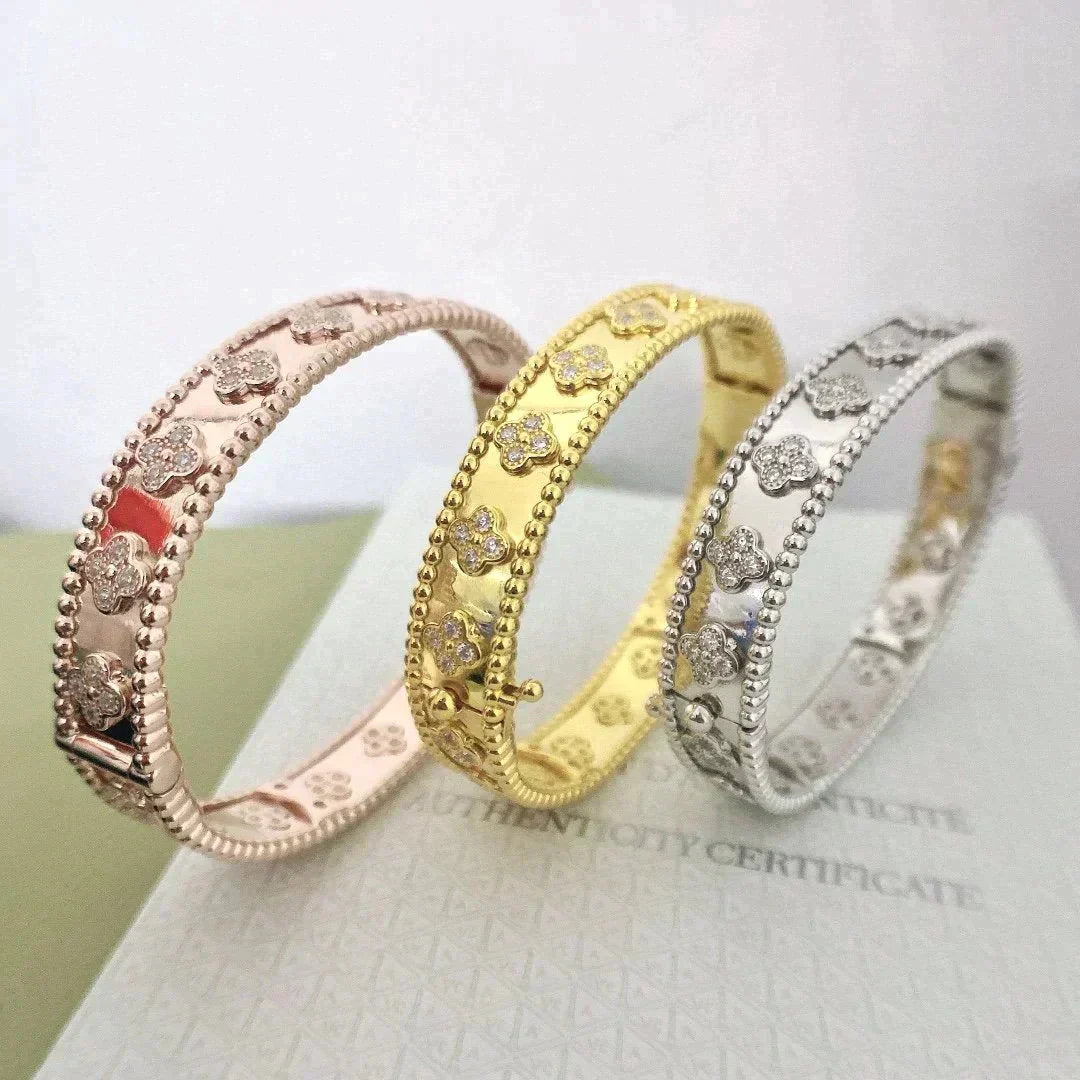 [Vicky]CLOVER BRACELET 8MM DIAMONDS
