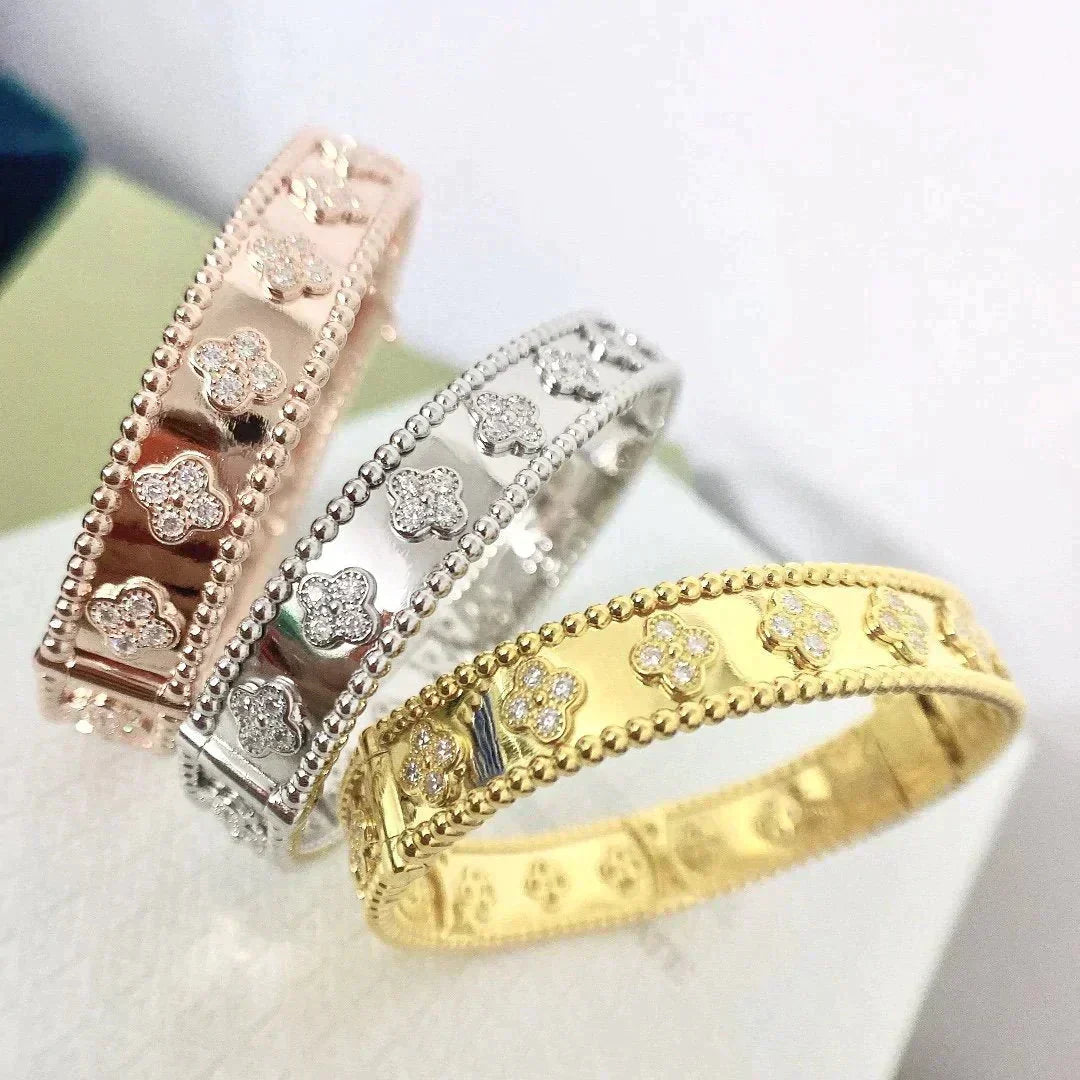 [Vicky]CLOVER BRACELET 8MM DIAMONDS