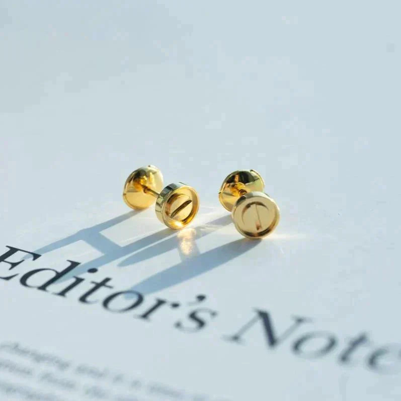 [Vicky]LOVE EARRINGS GOLD 10MM