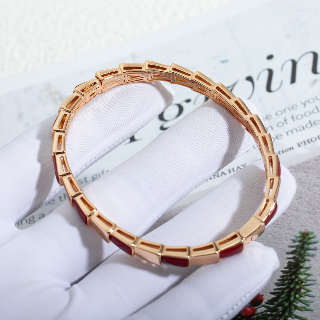 [Vicky]SERPENTI BRACELET PINK GOLD RUBELLITE