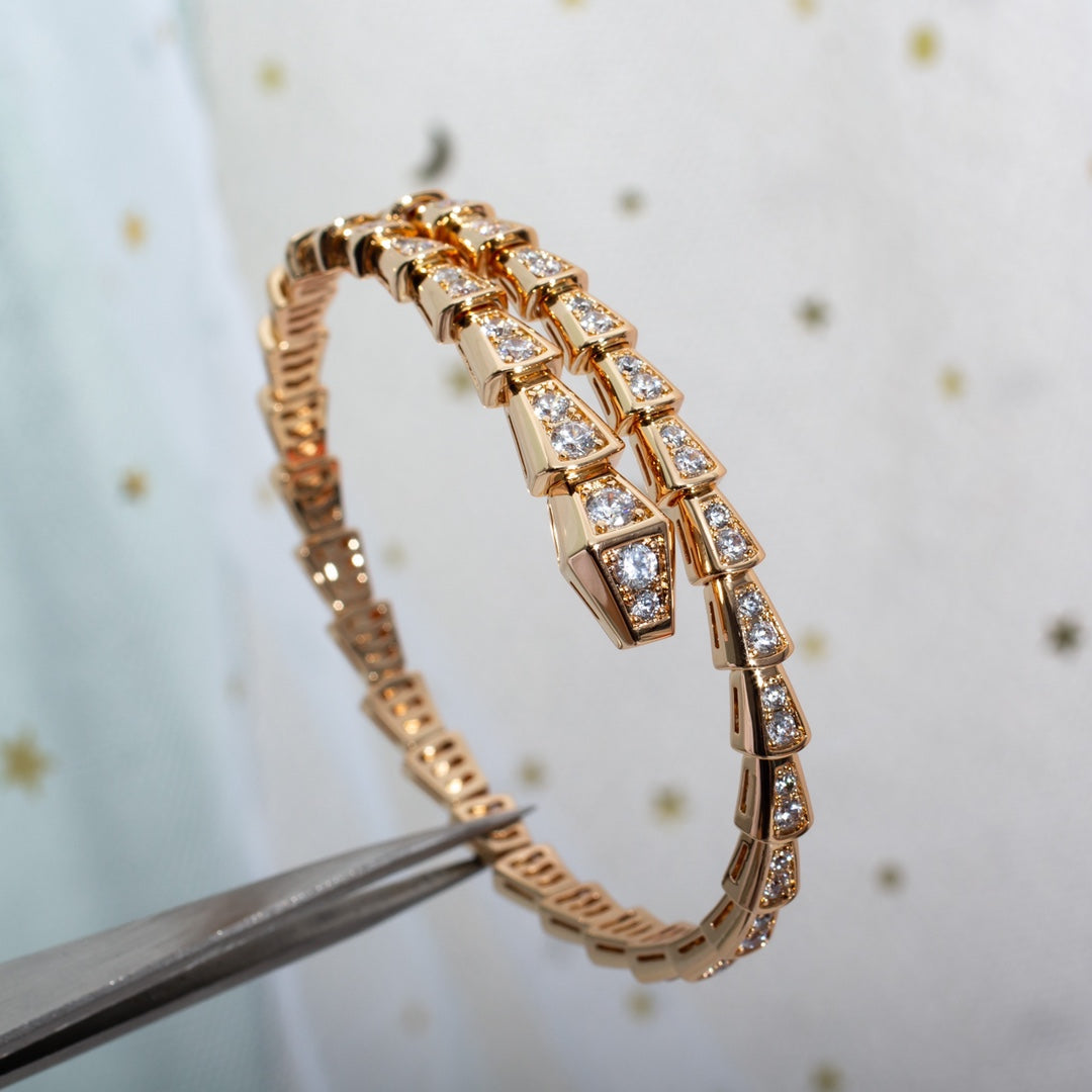 [Vicky]SERPENTI BRACELET 6.8MM PINK GOLD DIAMOND
