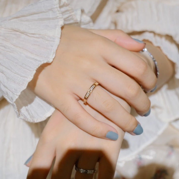 [Vicky]LOVE RING 2.65MM DIAMOND