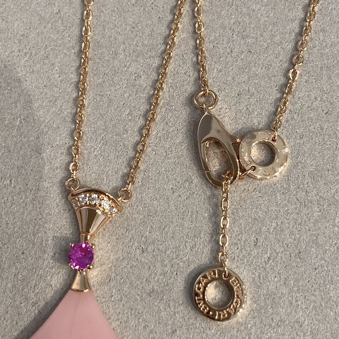 [Vicky]DREAM NECKLACE PINK OPAL