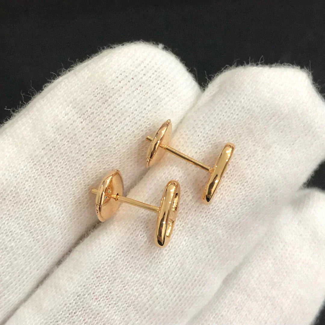 [Vicky]CHAINE SMALL EARRINGS GOLD AND SILVER