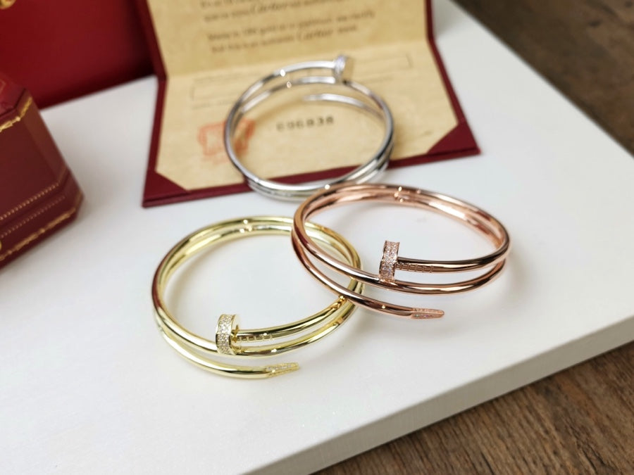 [Vicky]JUSTE BRACELET 3.5MM DOUBLE ROW DIAMOND