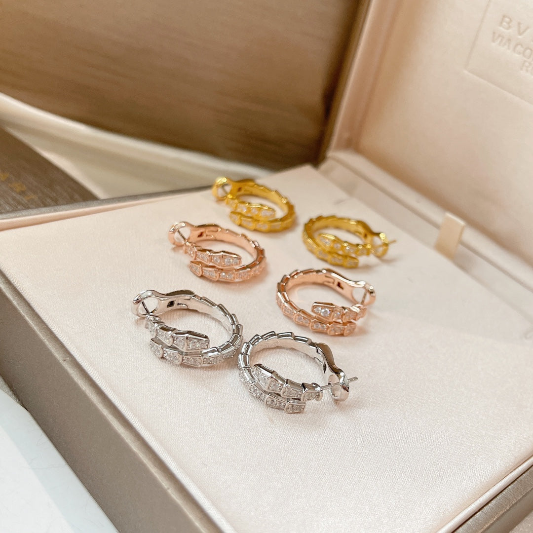 [Vicky]SERPENTI EARRINGS DIAMOND