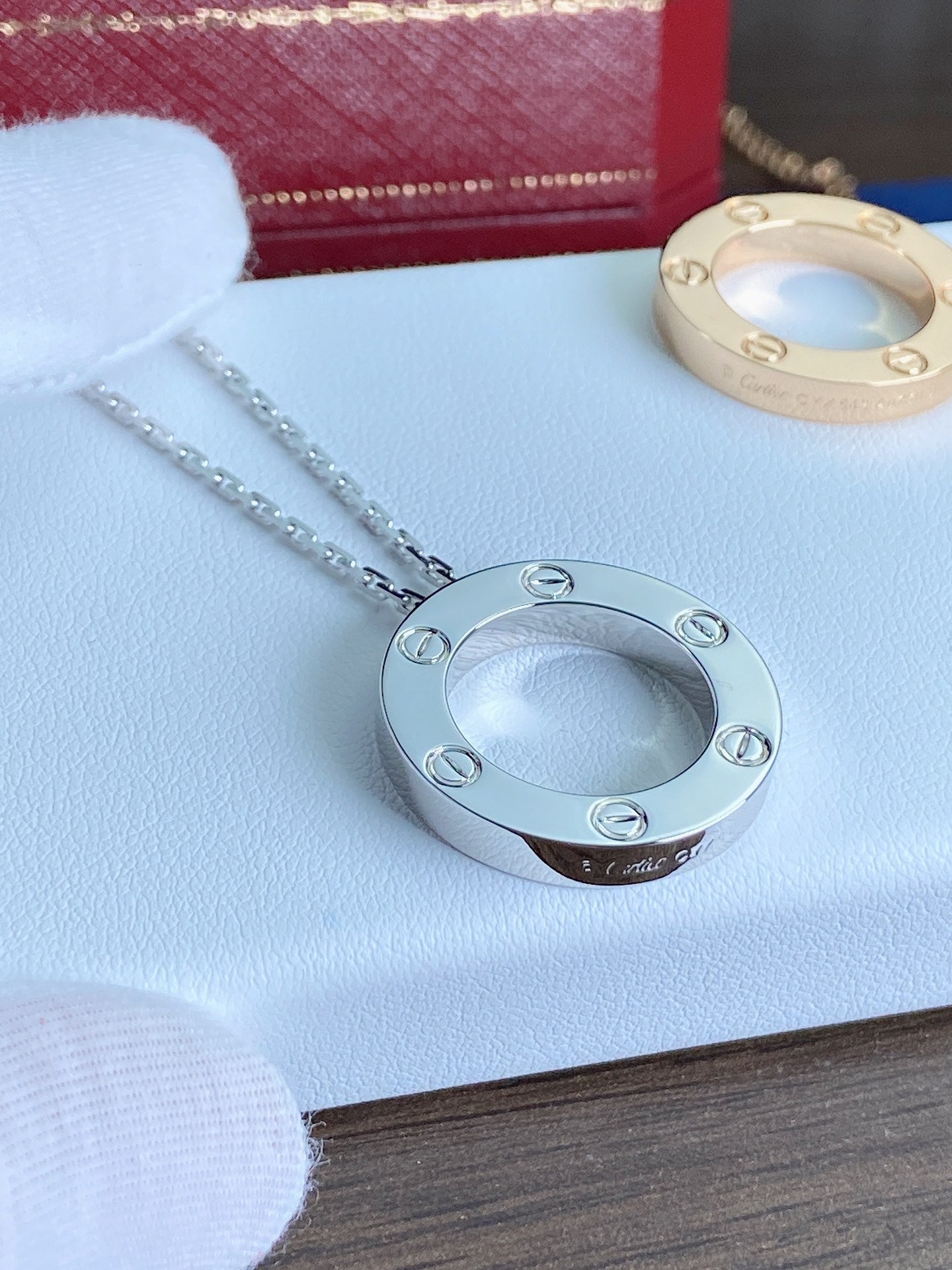 [Vicky]LOVE NECKLACE 16MM
