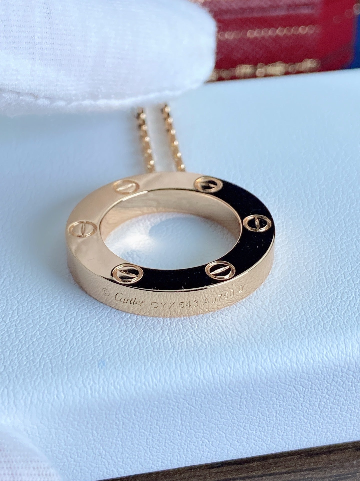 [Vicky]LOVE NECKLACE 16MM