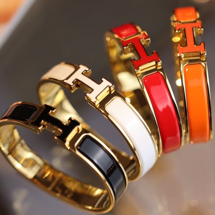 [Vicky]H BRACELET 12MM GOLD