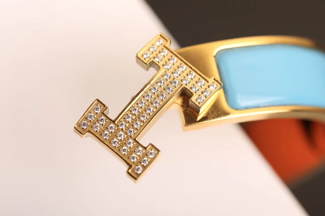 [Vicky]H CLOUD BLUE BRACELET GOLD DIAMOND