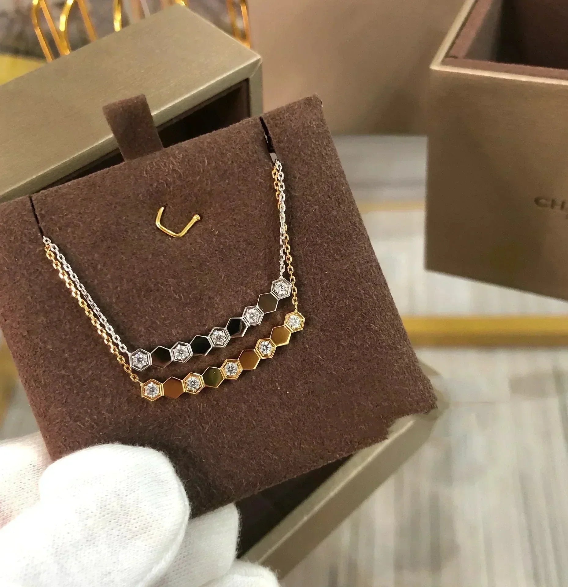 [Vicky]BEE LOVE NECKLACE DIAMOND