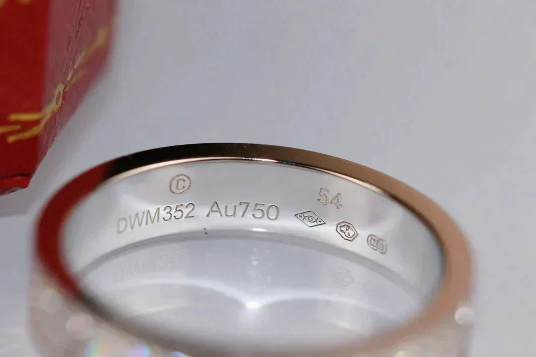 [Vicky]LOVE RING 3.6MM DIAMOND PAVED