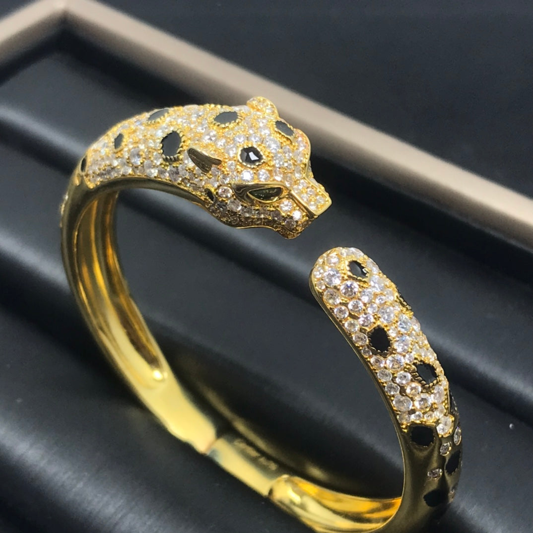 [Vicky]PANTHERE BIG BRACELET DIAMONDS