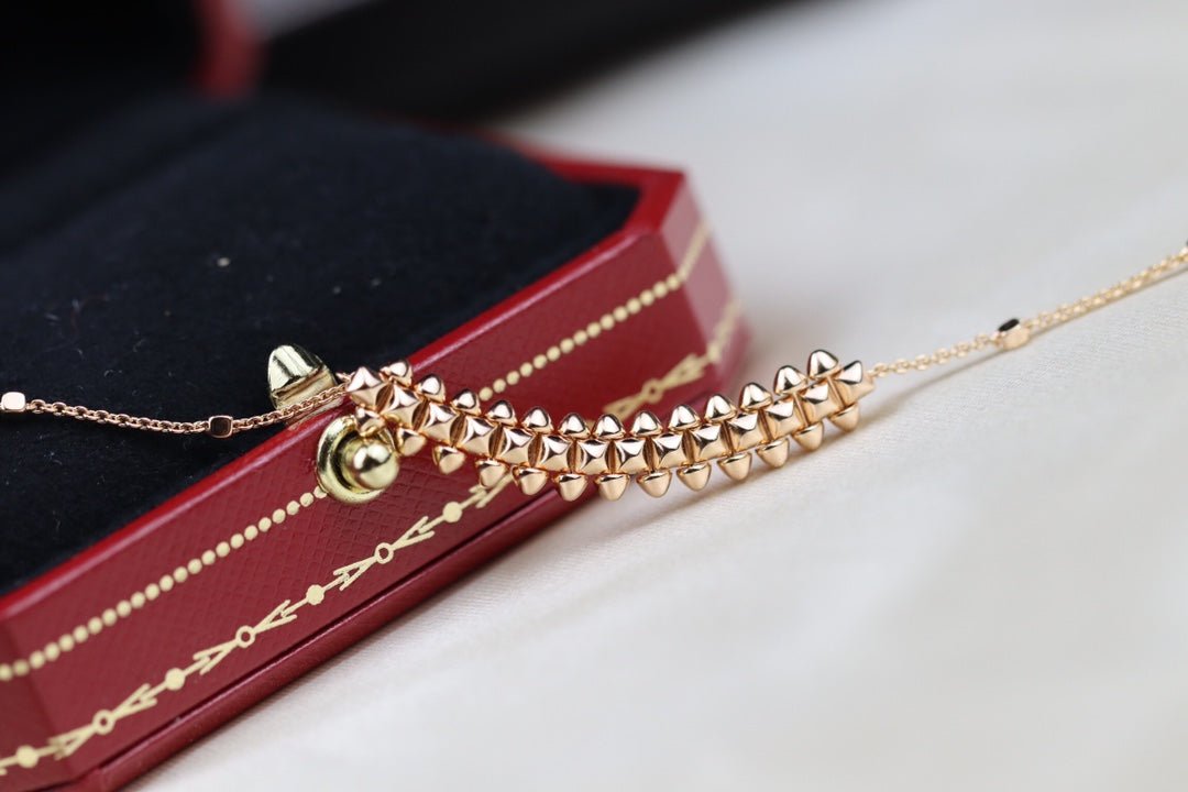 [Vicky]CLASH PINK GOLD NECKLACE