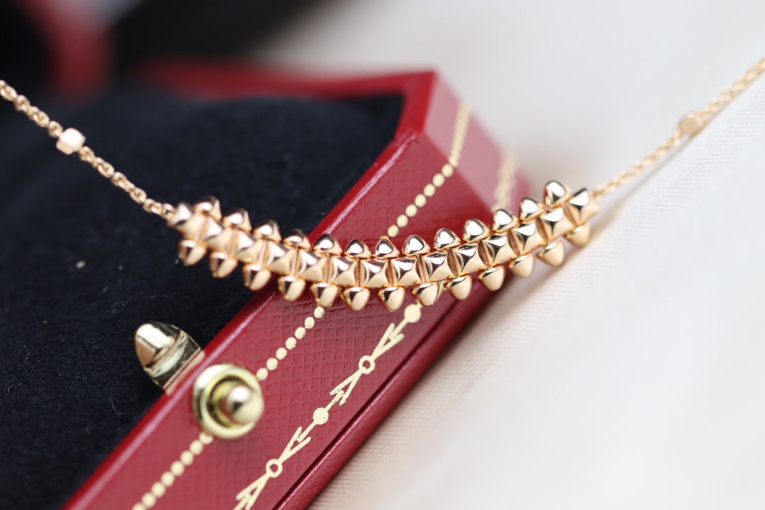 [Vicky]CLASH PINK GOLD NECKLACE