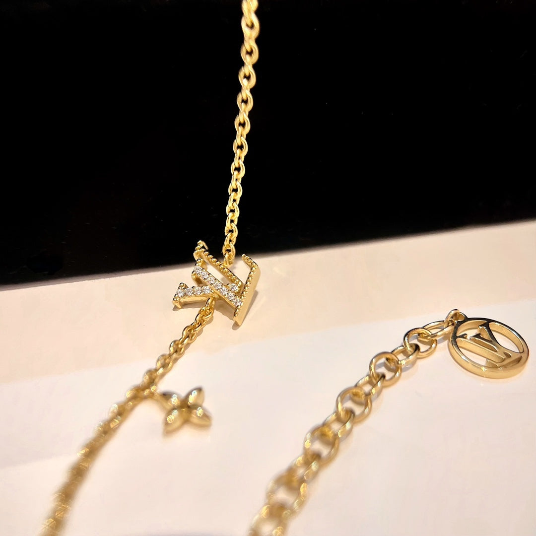 [Vicky]LOGO STAR MOTIF GOLD BRACELET