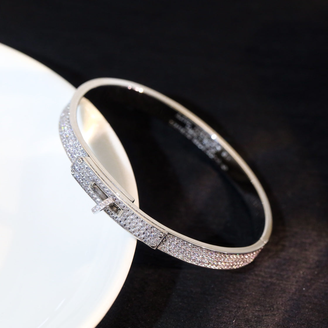 [Vicky]KELLY BRACELET DIAMOND PAVED