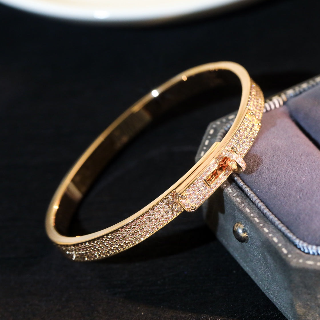 [Vicky]KELLY BRACELET DIAMOND PAVED