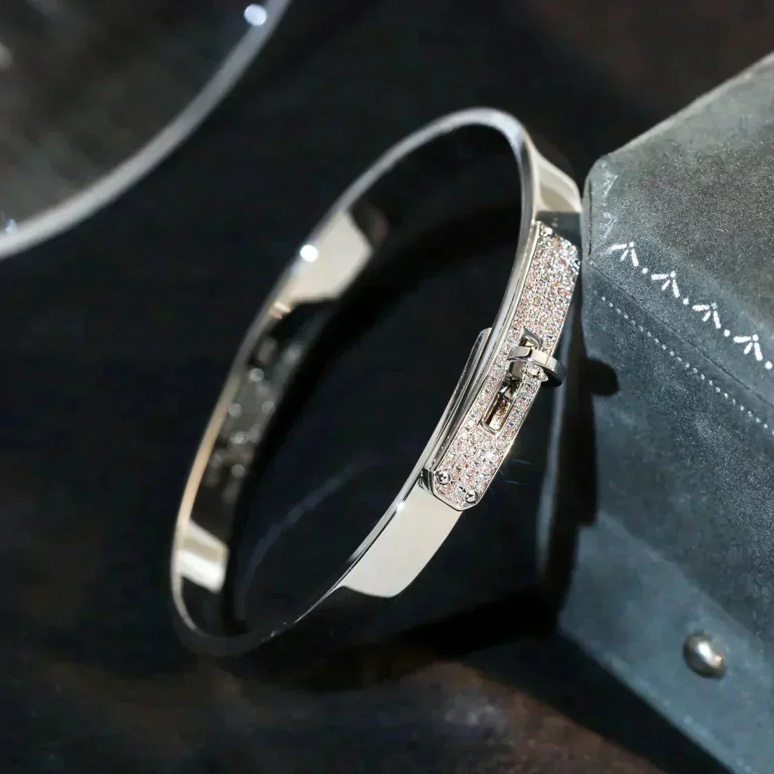 [Vicky]KELLY SILVER DIAMOND BRACELET