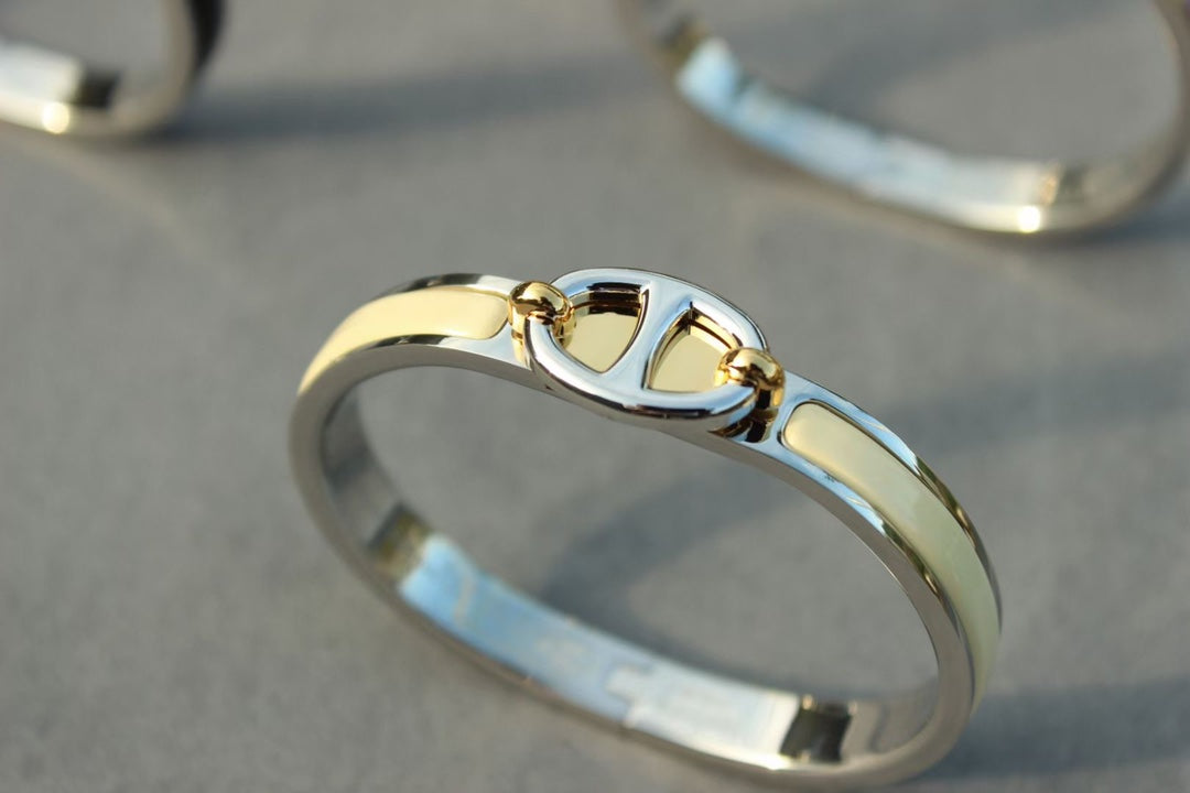 [Vicky]CLIC CHAINE SILVER BRACELET