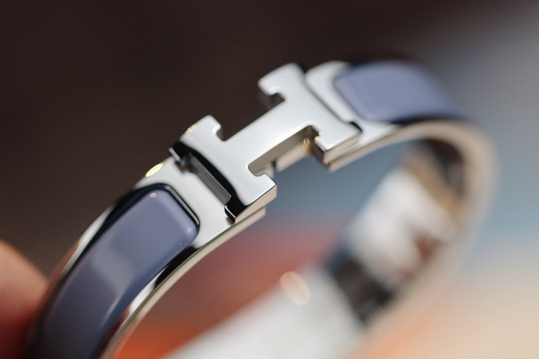 [Vicky]H BRACELET 12MM BLUE GRAY