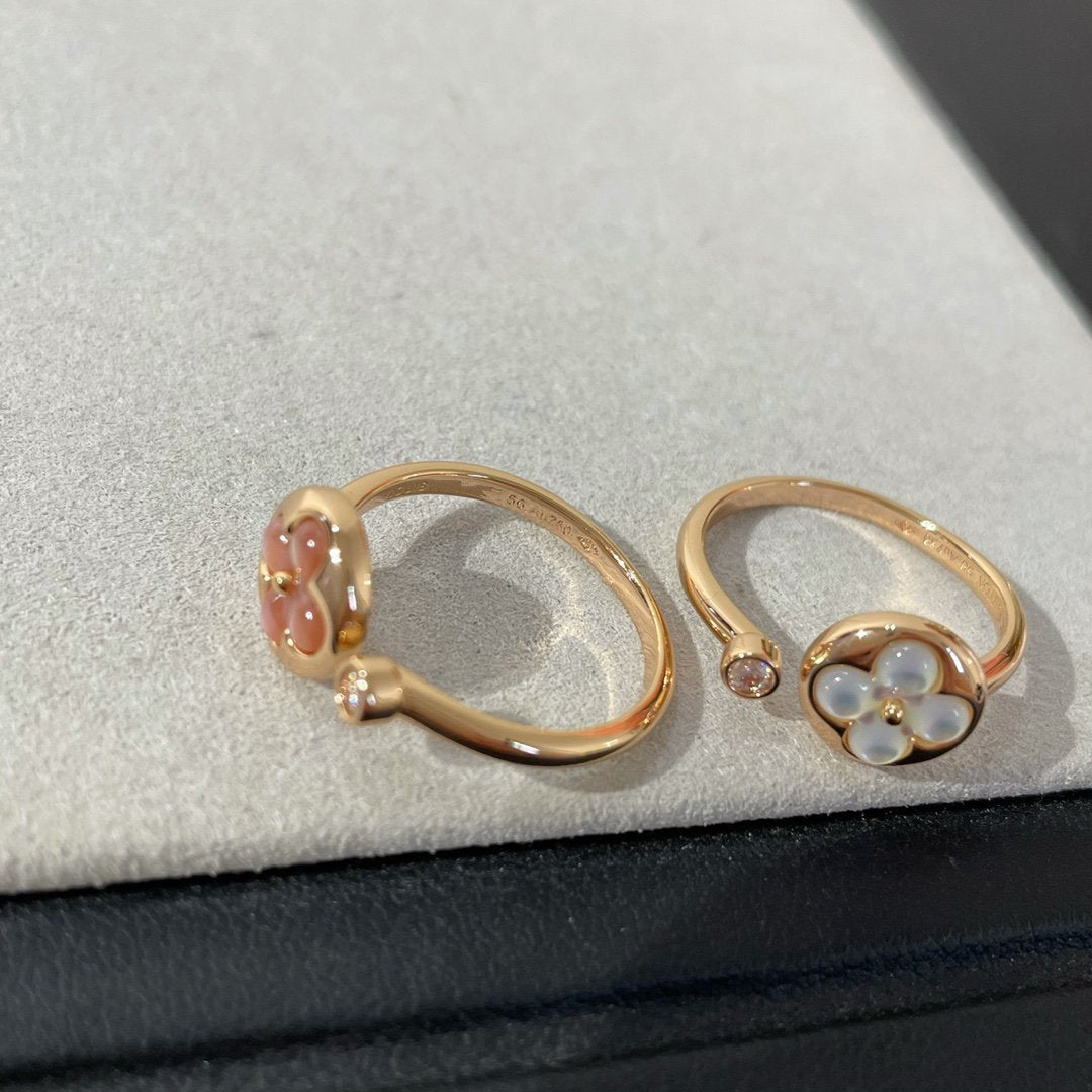 [Vicky]SUN 1 DIAMOND PINK MOP RING