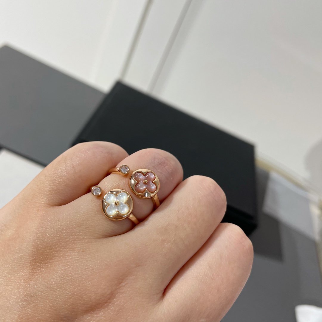 [Vicky]SUN 1 DIAMOND PINK MOP RING