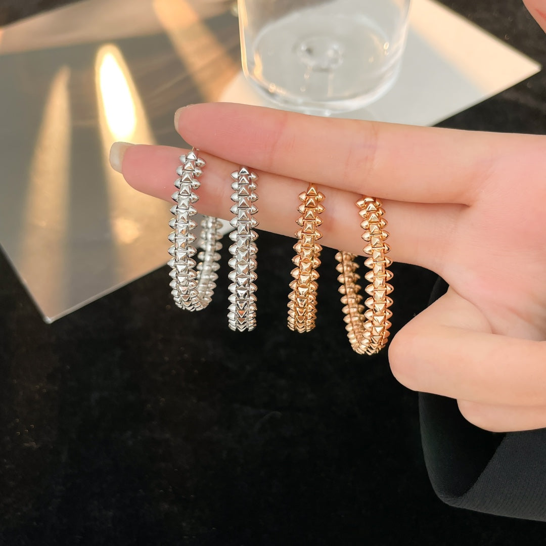 [Vicky]CLASH HOOP EARRINGS