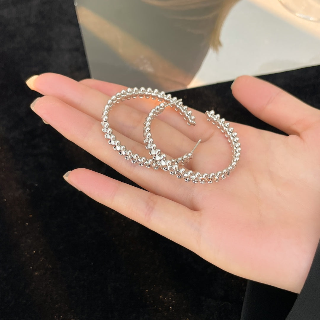 [Vicky]CLASH HOOP EARRINGS