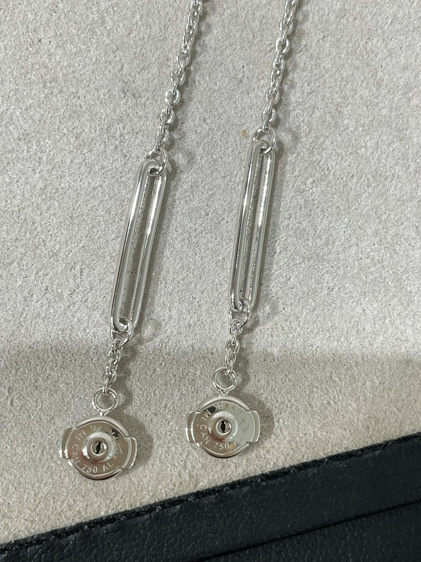 [Vicky]CHAINE CHAOS DIAMOND DROP EARRINGS