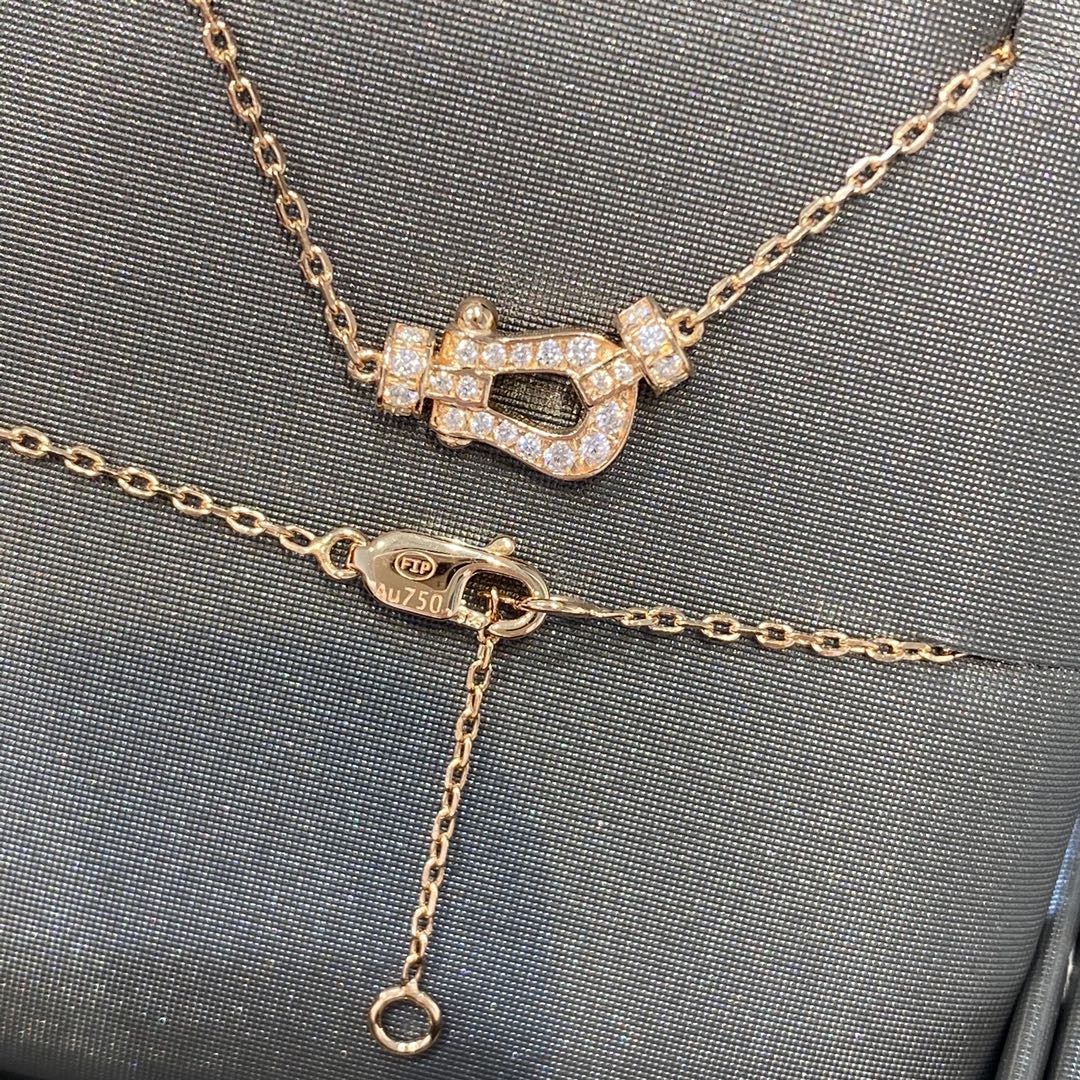 [Vicky]FORCE 10 DIAMOND PINK GOLD NECKLACE MINI MODEL