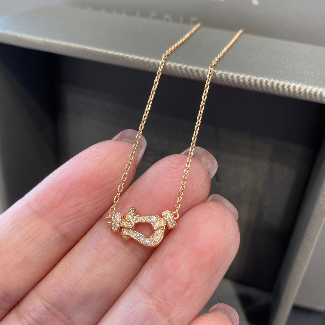 [Vicky]FORCE 10 DIAMOND PINK GOLD NECKLACE MINI MODEL
