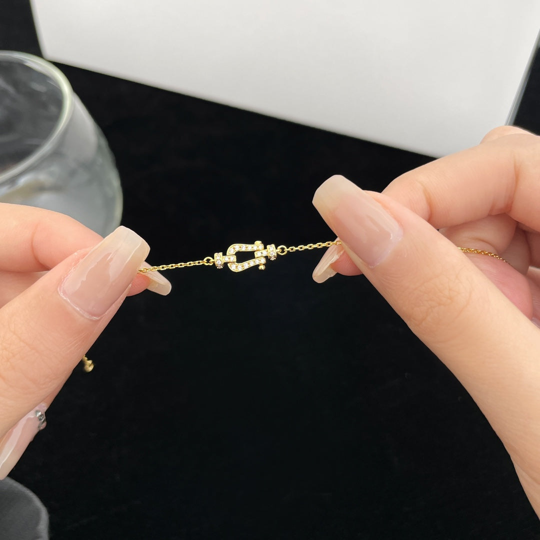[Vicky]FORCE 10 FULL DIAMOND BUCKLE CHAIN LINK MINI MODEL