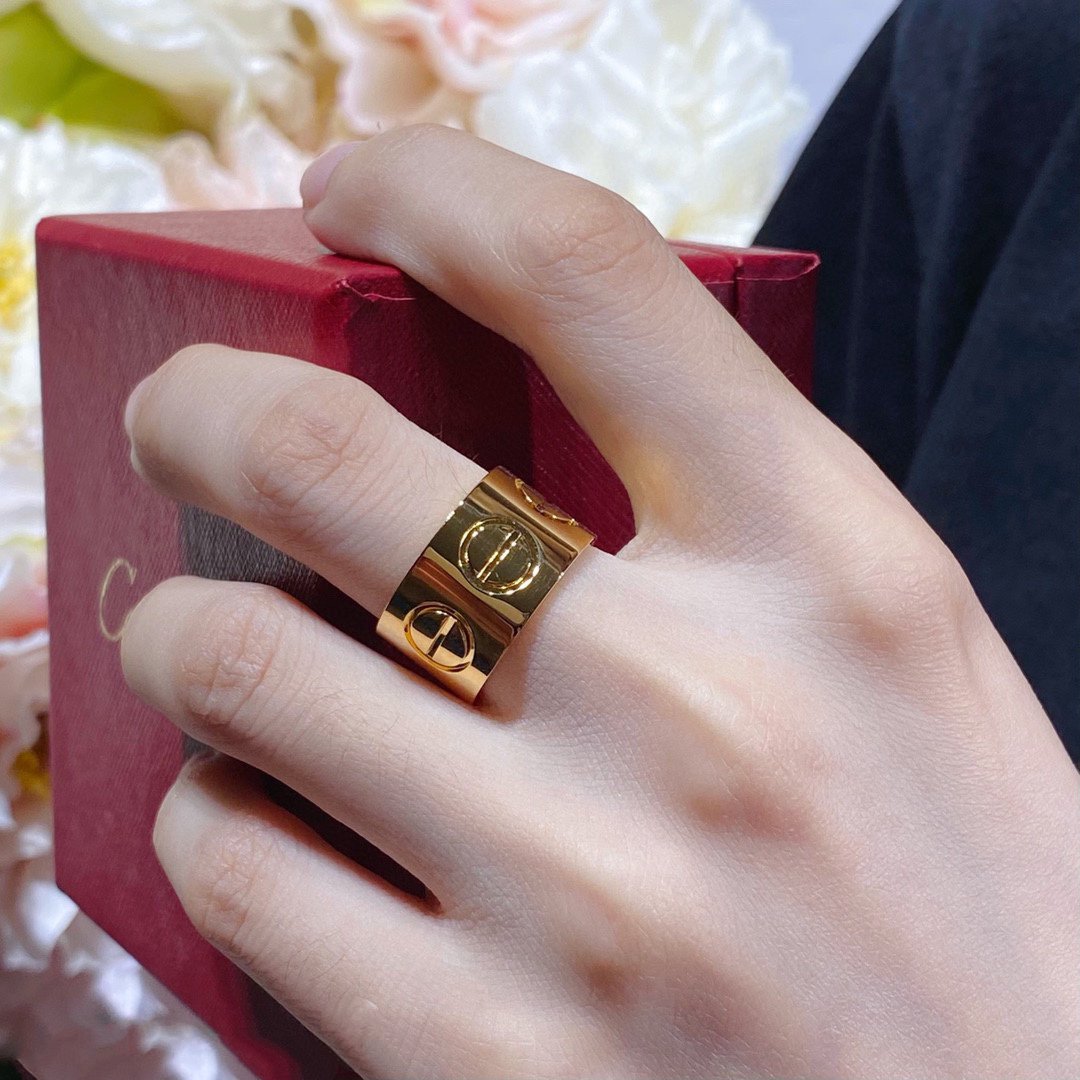 [Vicky]LOVE 11MM LARGE RING