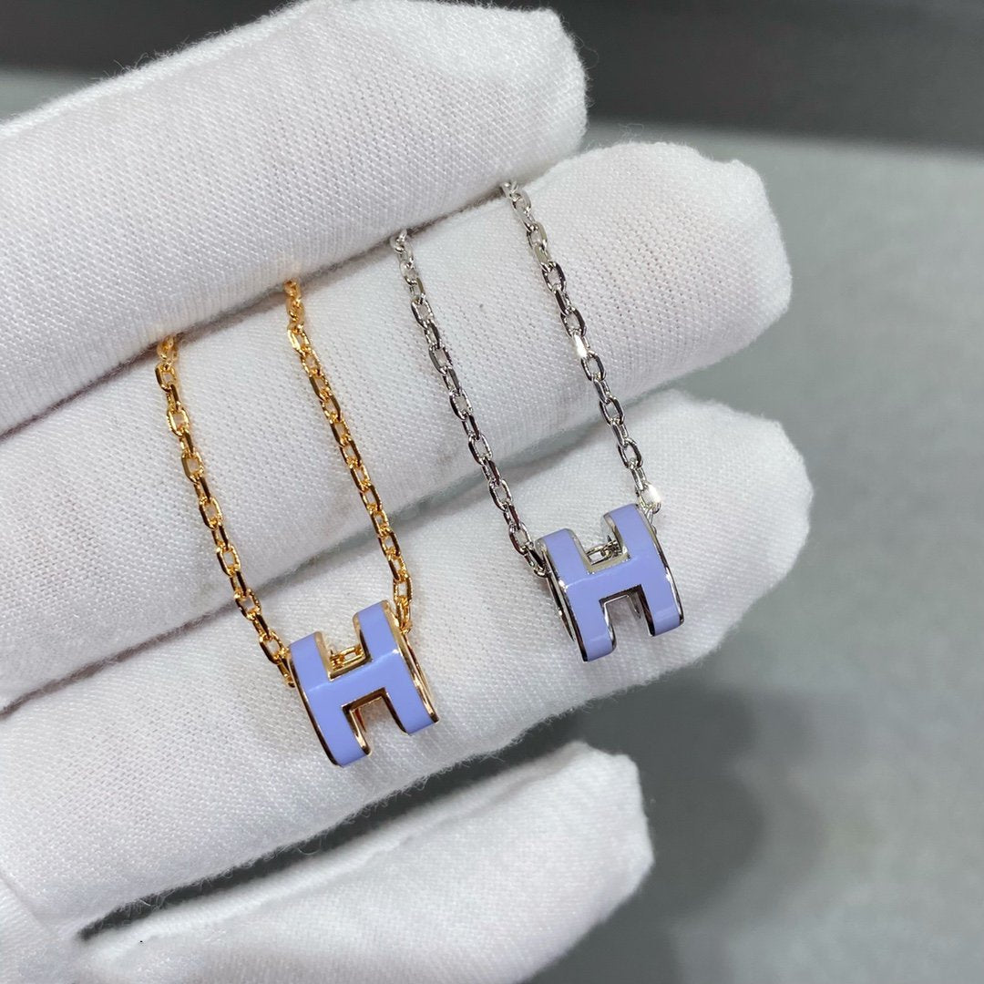 [Vicky]MINI POP H NECKLACE