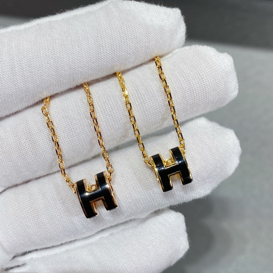 [Vicky]MINI POP H NECKLACE