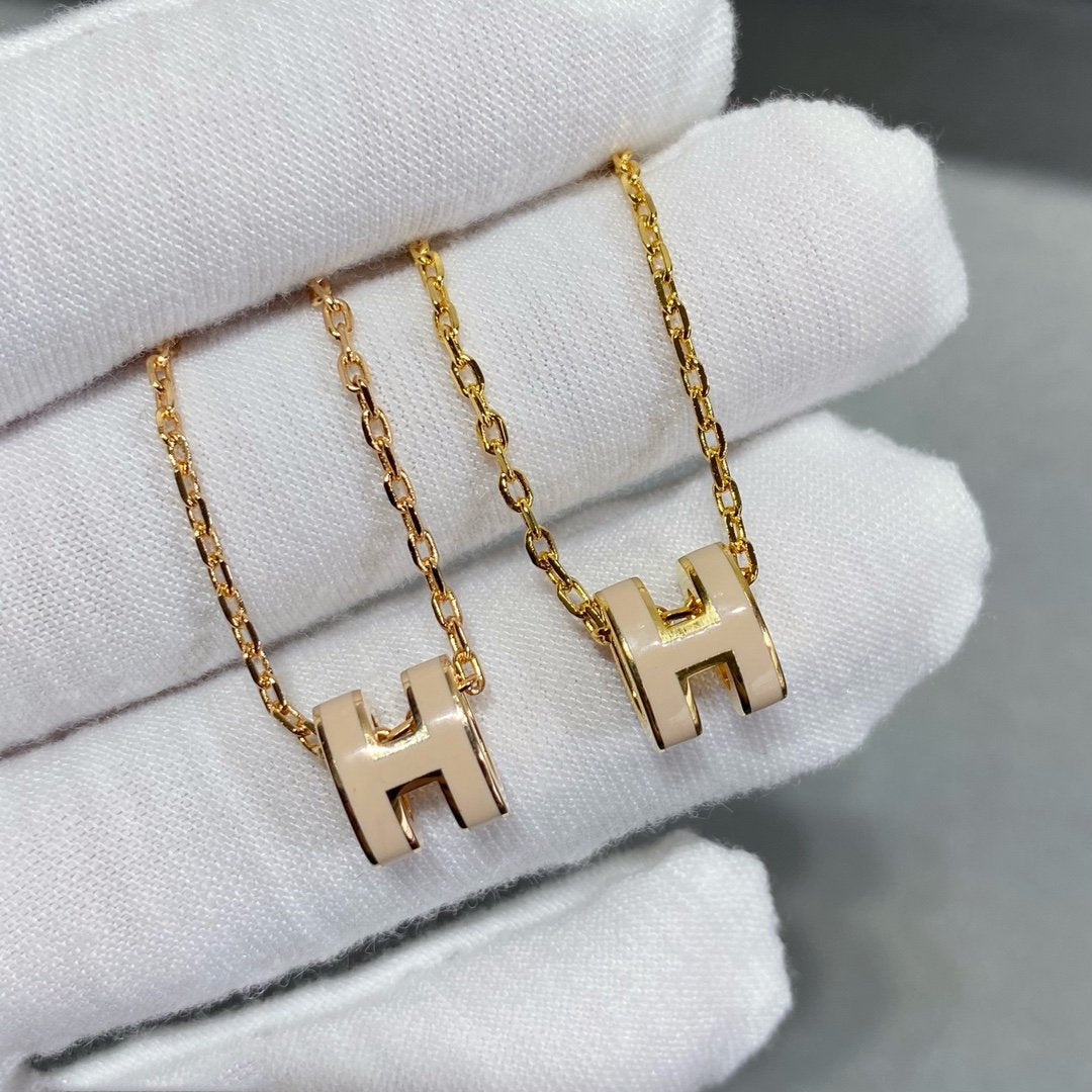 [Vicky]MINI POP H NECKLACE