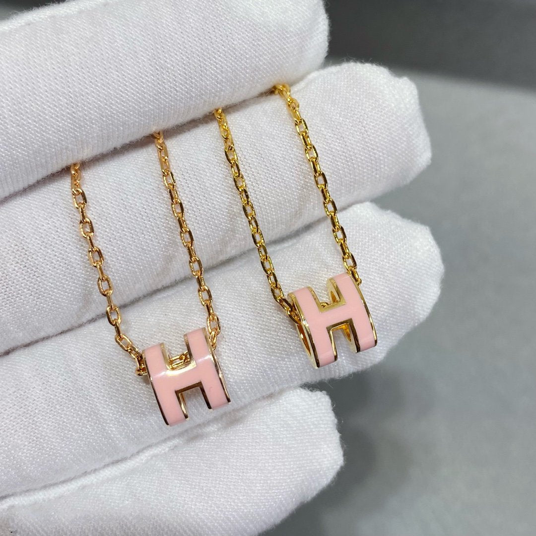 [Vicky]MINI POP H NECKLACE
