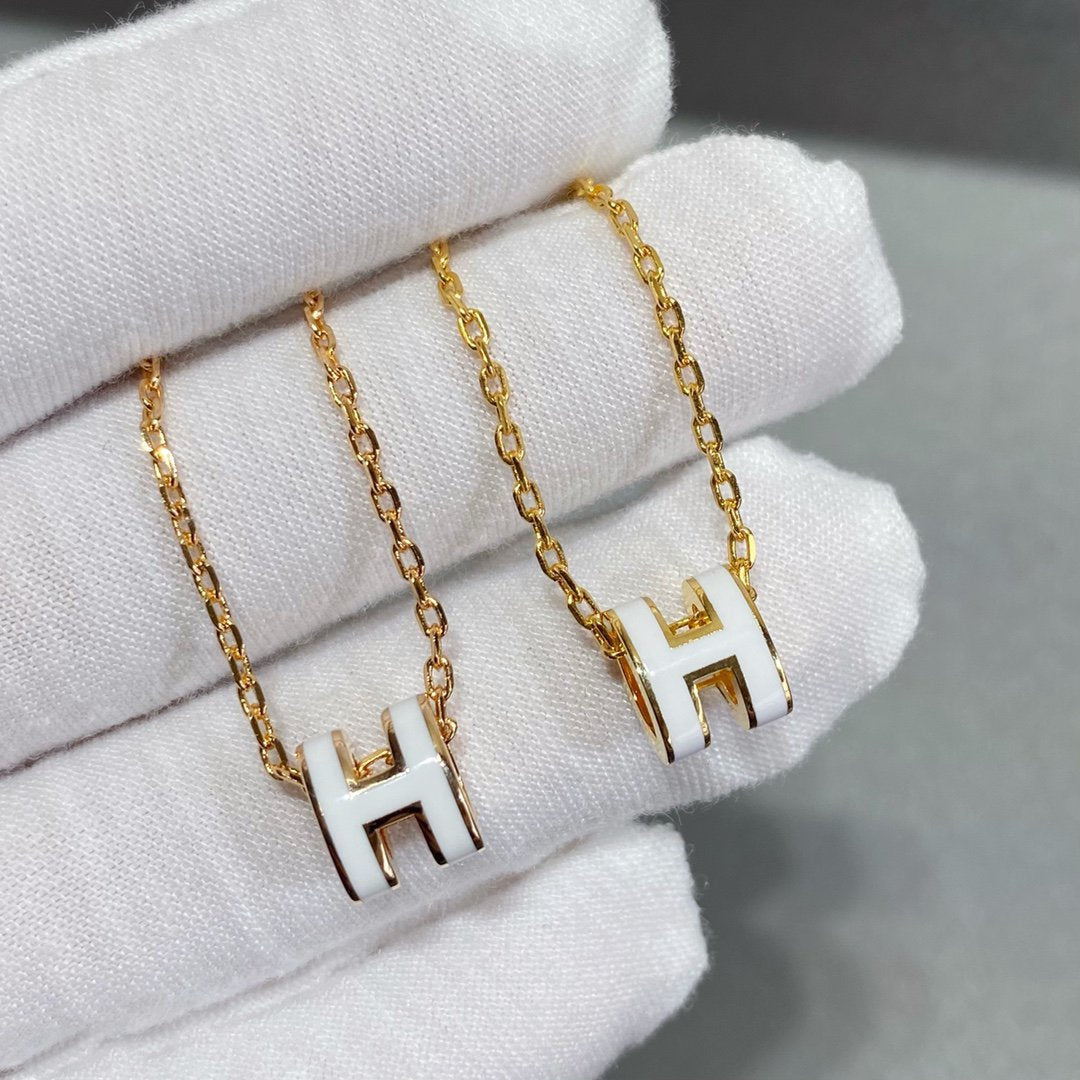 [Vicky]MINI POP H NECKLACE
