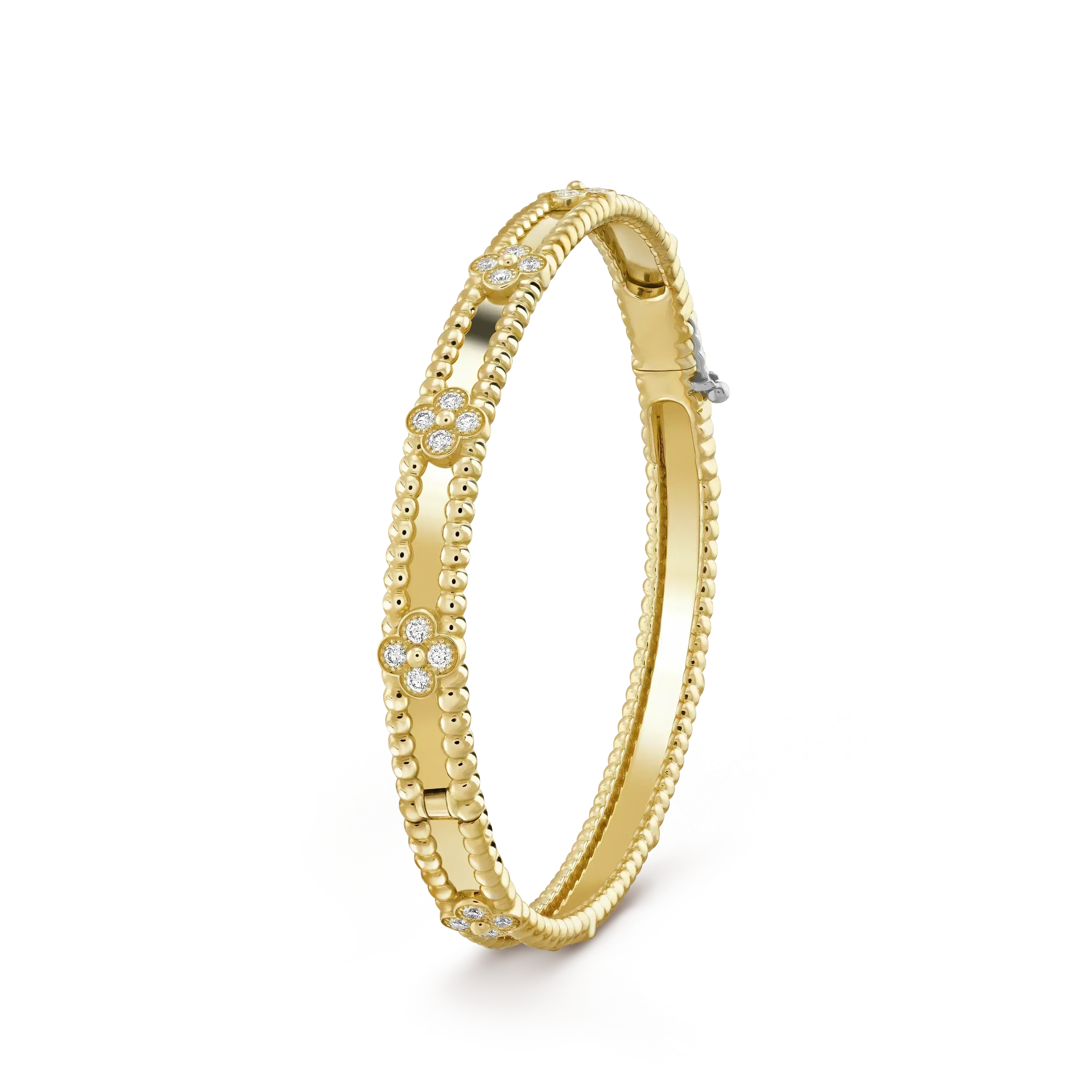 [Vicky]CLOVER BRACELET 4MM DIAMONDS