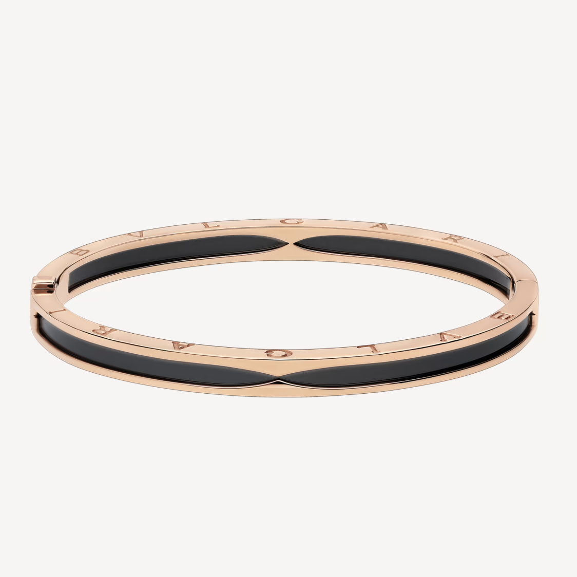 [Vicky]ZERO 1 PINK GOLD WITH BLACK CERAMIC BRACELET
